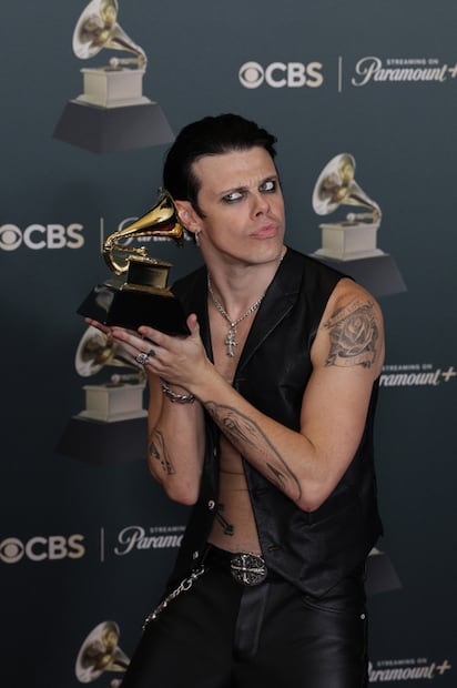 Yungblud en la 68 edición de los Grammy.
Foto: EFE / Chris Torres