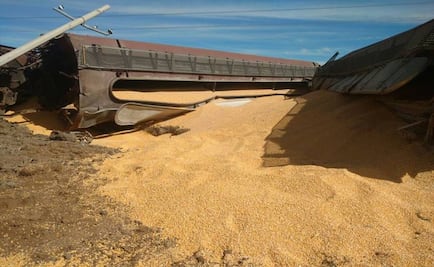 Descarrilan 27 vagones de tren en Fresnillo, Zacatecas