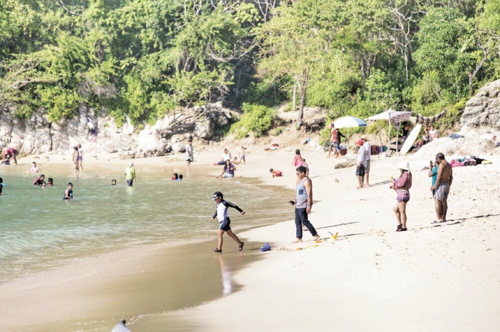 En esta playa, la principal del estado, hay cuatro mil 500 cuartos de alojamiento formal y mil 800 de servicio de hospedaje informal, señala Gustavo Ficachi, vicepresidente de la Asociación de Hoteles y Moteles de Huatulco (ARTURO MARTÍNEZ. EL UNIVERSAL)