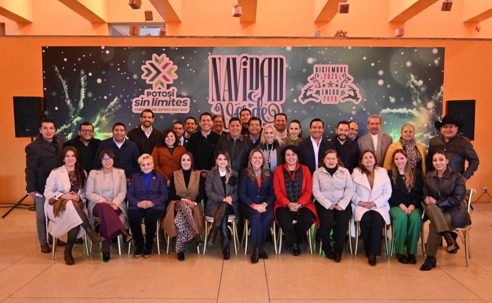 Festejos por fiesta decembrinas en San Luis Potosí (09/12/2025). Foto: Especial