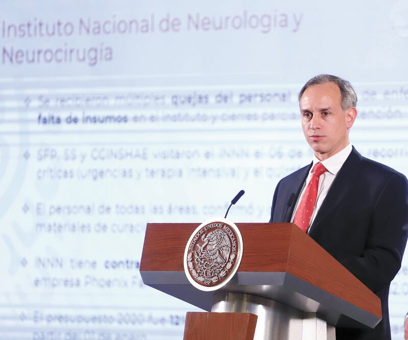 Hugo López-Gatell dijo que para que haya abasto de medicinas, además de la compra consolidada, los fármacos se podrán adquirir en otros países. Foto: BERENICE FREGOSO. EL UNIVERSAL
