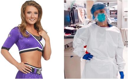 Porrista de la NFL auxilia a pacientes con Covid-19