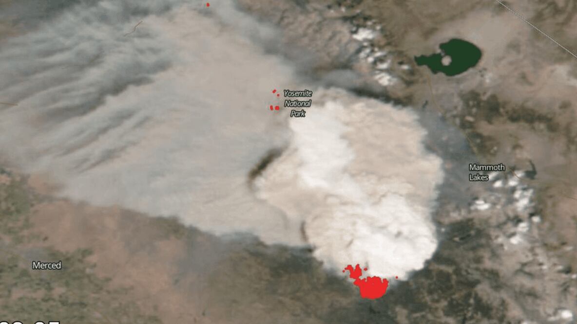 La nube fue captada por los satélites de la NASA. Foto: Nasa