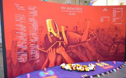 Montan altar para honrar a víctimas de sismos