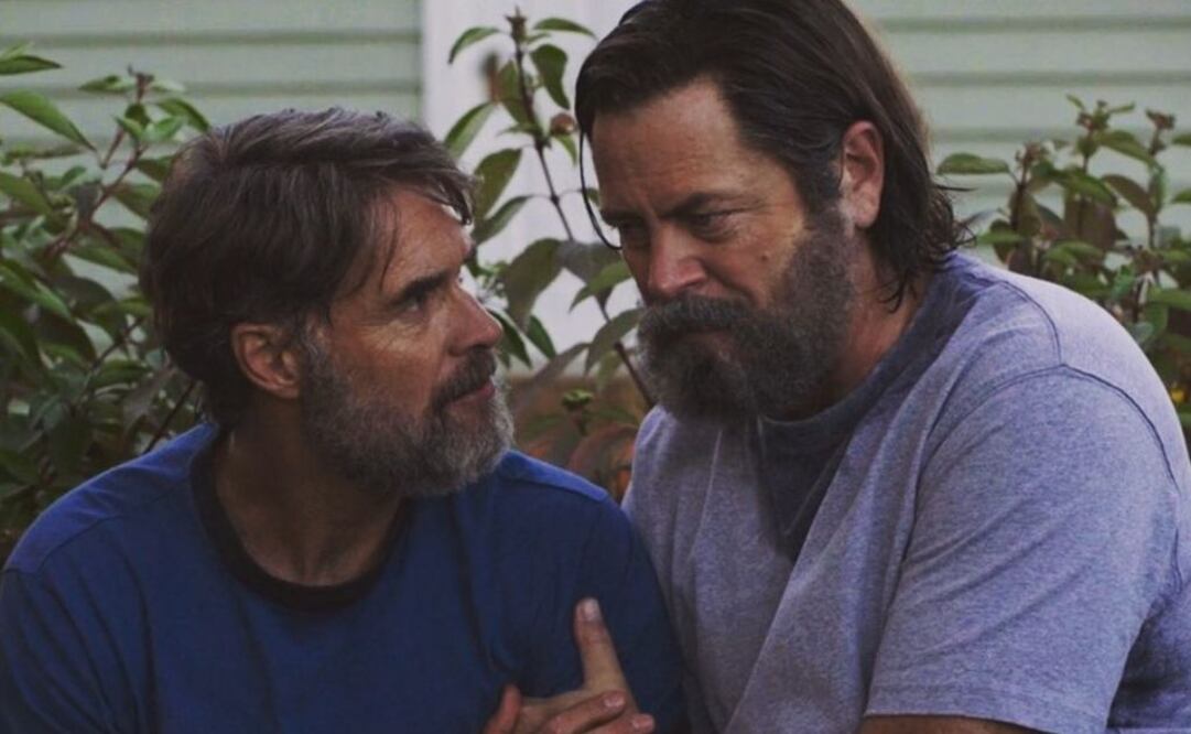 Frank y Bill en la serie "The Last of Us". Fuente: Instagram @peliculaslgbtiq