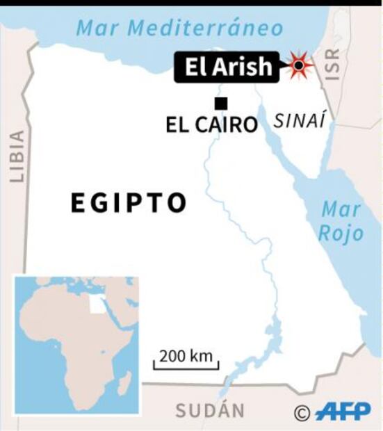 Elevan a 200 los muertos en ataque terrorista en mezquita en el Sinaí egipcio