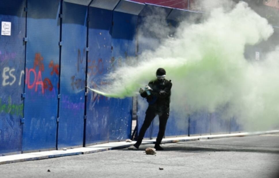 En 10 fotos, la marcha de encapuchados en CDMX por Giovanni y Floyd