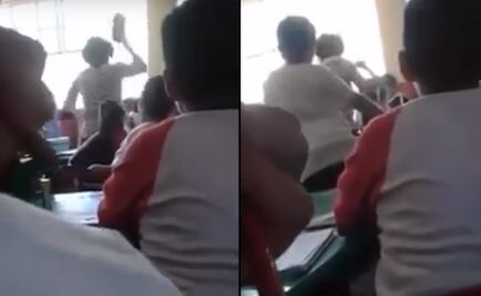 Investigan video de agresión de maestra en Edomex