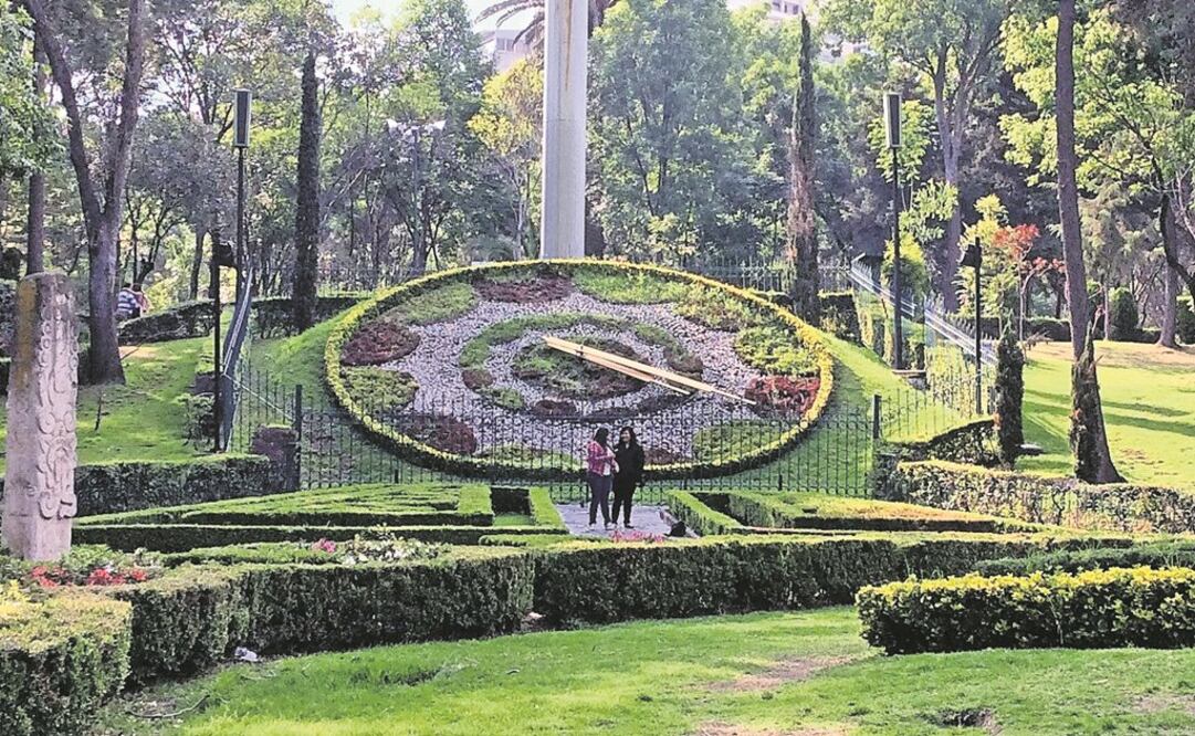 Reloj floral del Parque Hundido. Foto: Archivo. EL UNIVERSAL