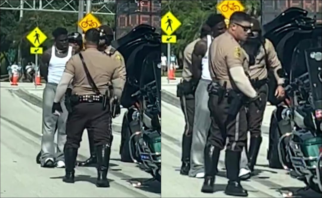 El receptor de los Miami Dolphins, Tyreek Hill, fue arrestado este domingo en un incidente de tráfico pocas horas antes de debutar en la nueva temporada de la NFL - Fotos: Captura de pantalla