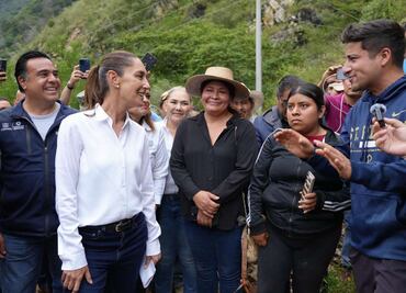 Sheinbaum visita Querétaro e Hidalgo, estados afectados por lluvias; "nos comprometimos a ayudar a todos", afirma