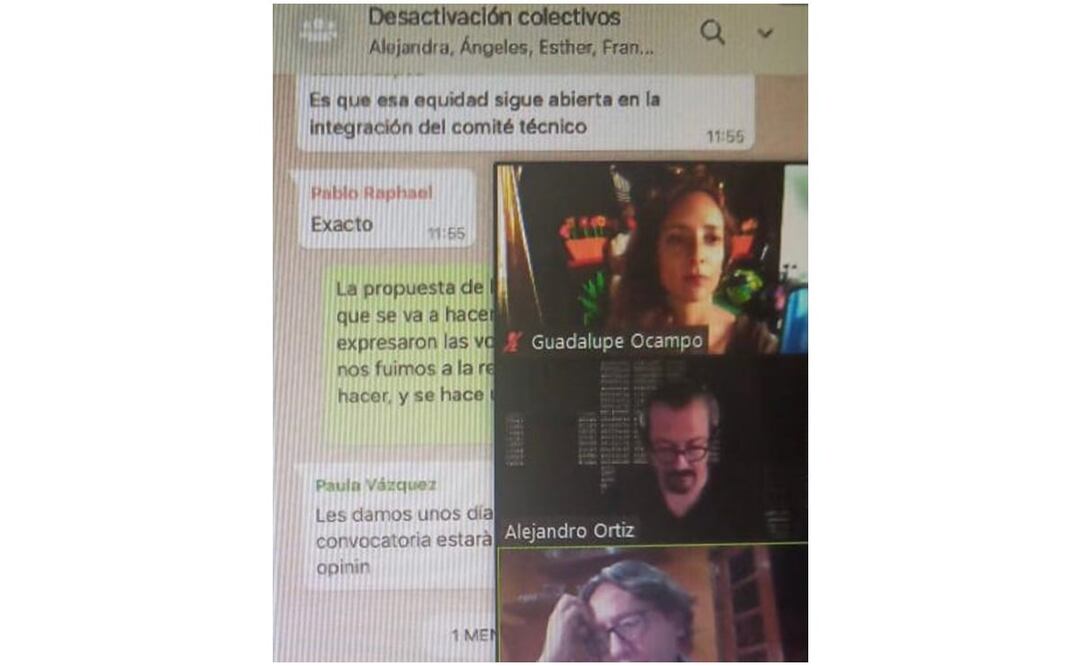 Creadores y funcionarios se encontraban en diálogo cuando se filtró la conversación alterna que sostenía los primero. Foto: Captura