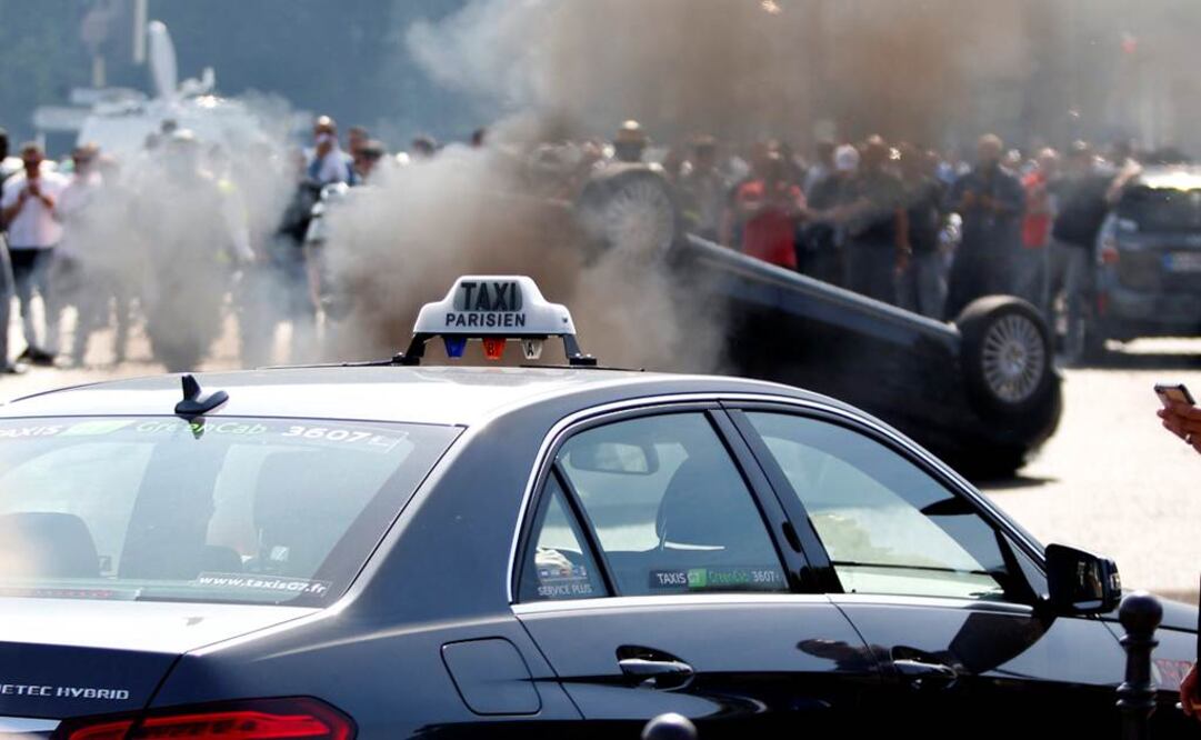 Durante las dos últimas semanas se han registrado en Francia intensas protestas de taxistas contra UberPop. Archivo / EL UNIVERSAL