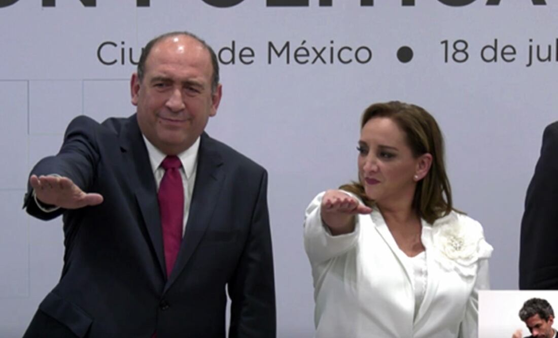 Captura de pantalla de la transmisión del PRI en Twitter