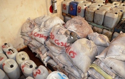 Incineran 14 toneladas de sustancias para elaboración de drogas en Sinaloa