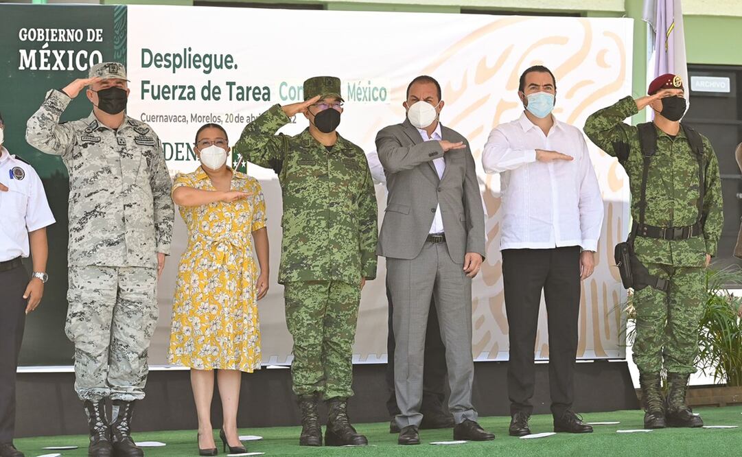 El gobernador atestiguó el despliegue de la Fuerza de Tarea Conjunta “México”, dentro de la Estrategia Nacional de Seguridad Pública. Foto: Especial