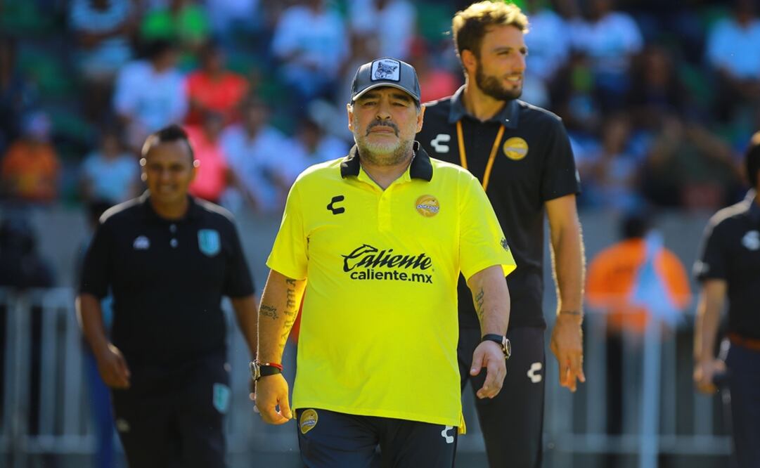 Diego Armando Maradona durante el partido de la jornada 11 del Apertura 2018. FOTO/IMAGO7