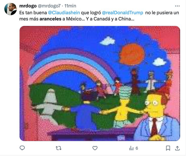 Los mejores memes que dejó la pausa de aranceles de Trump a México. Foto: Captura de pantalla