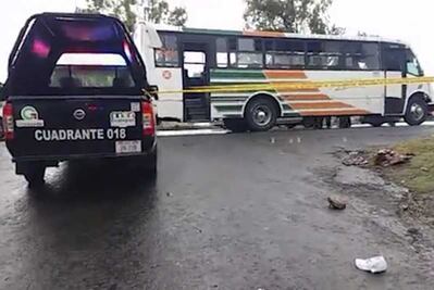 Asesinan a pasajero durante asalto a un autobús sobre carretera Texcoco-Lechería