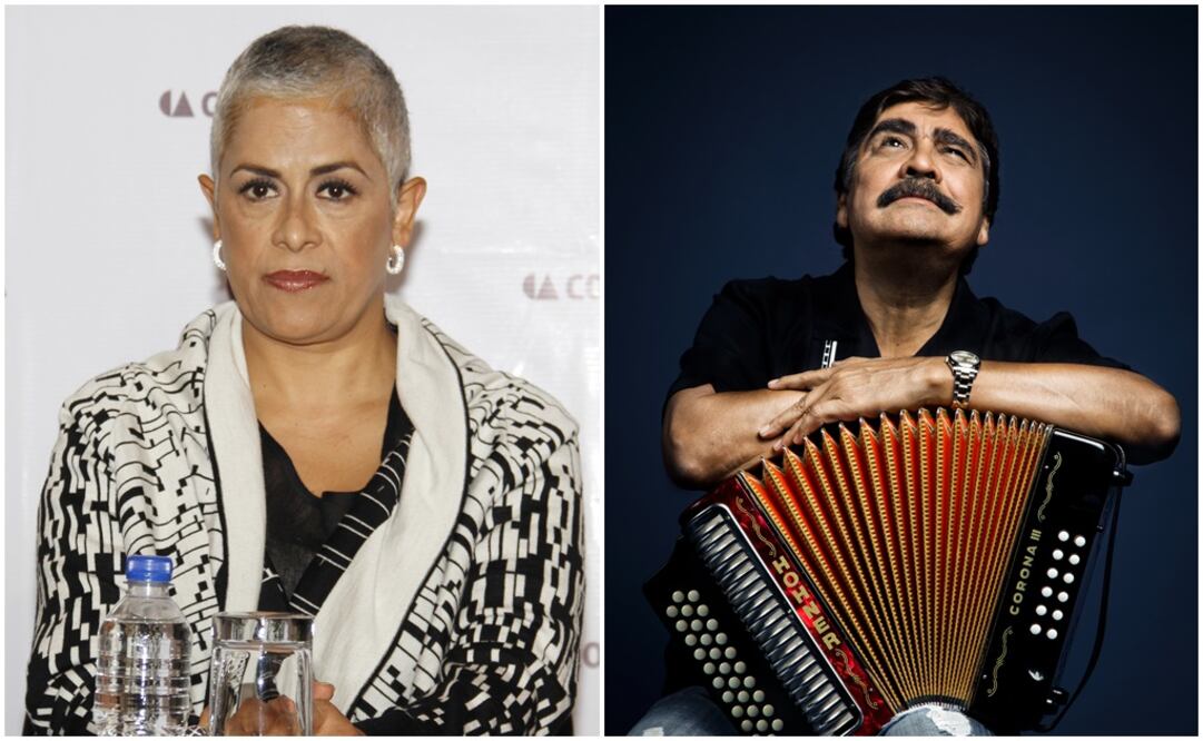 Eugenia León compartió escenario varias veces con el Rebelde del Acordeón. Fotos: Archivo