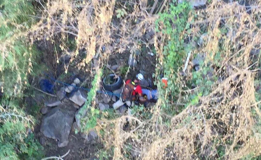 Arrojan cuerpos en barranca de Puebla, en los límites con Tlaxcala. Foto: Especial