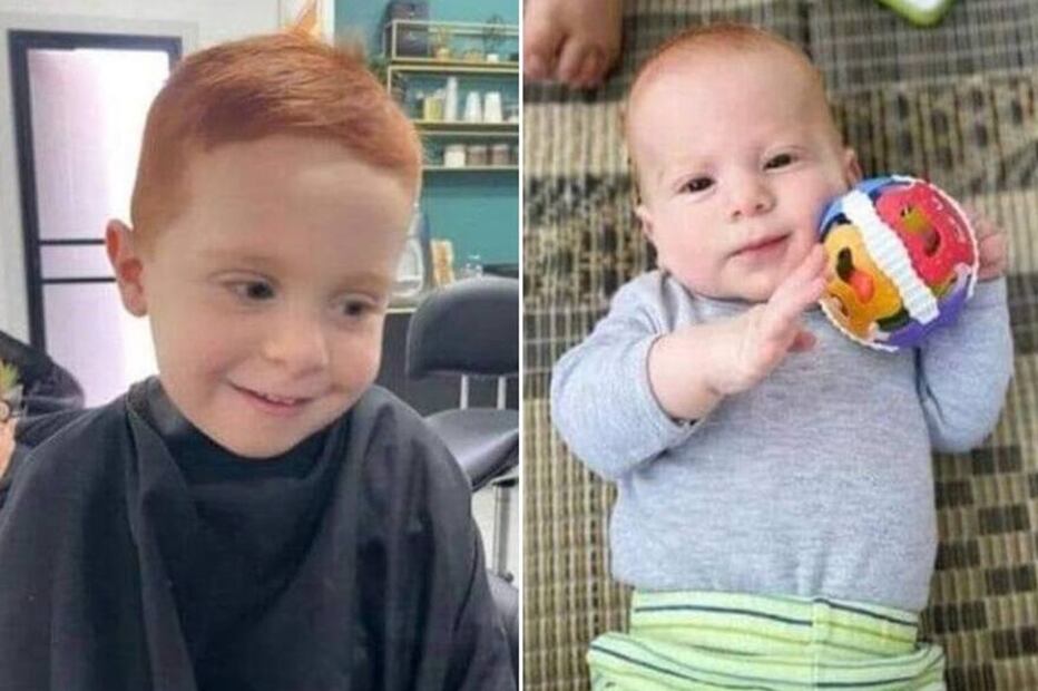 Ariel Bibas, de cuatro años, junto a su hermano, Kfir Bibas, de 10 meses, rehenes del grupo Hamas, fallecieron junto a su madre, según afirmaron las Brigadas Al-Qassam. FOTO: ESPECIAL