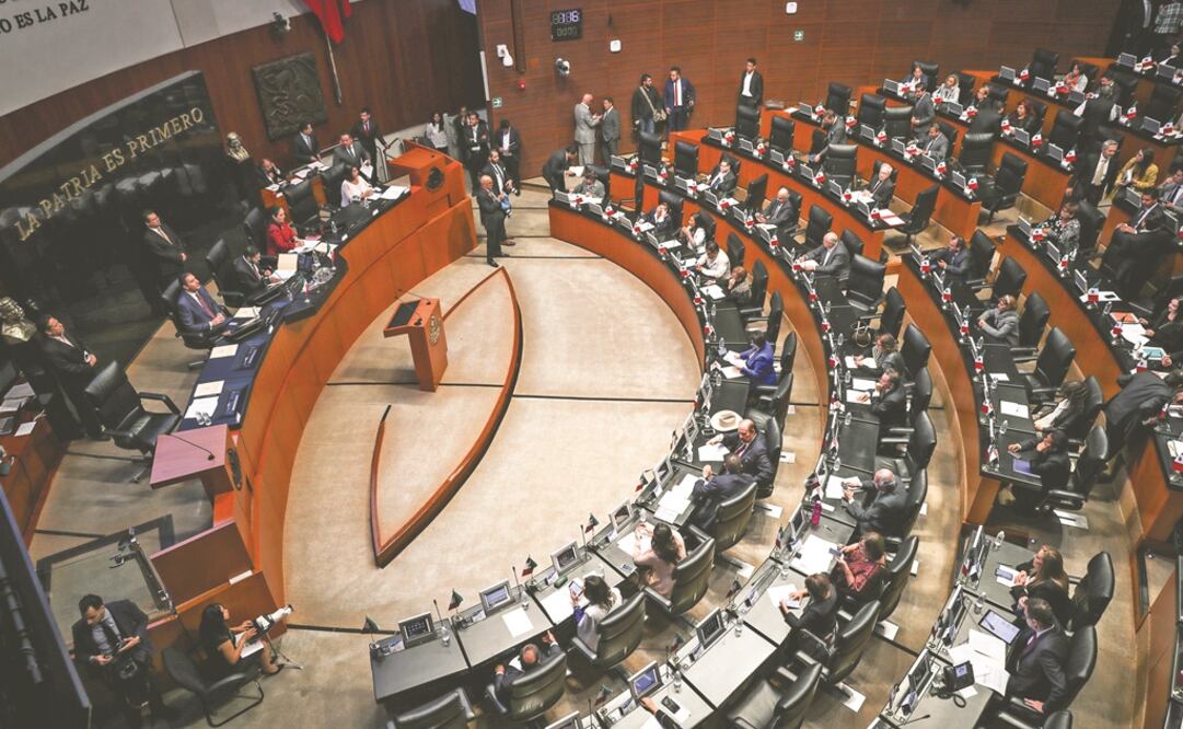 Salón de sesiones de la Cámara de Senadores. Foto: Archivo/EL Universal