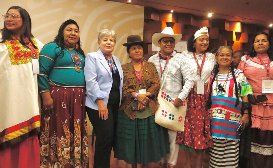 Alicia Bárcena, titular de la Secretaría de Relaciones Exteriores, lamentó que aún hay países que no reconocen en su constitución a sus pueblos indígenas, en comparación con México que sí lo hace. Foto: Especial