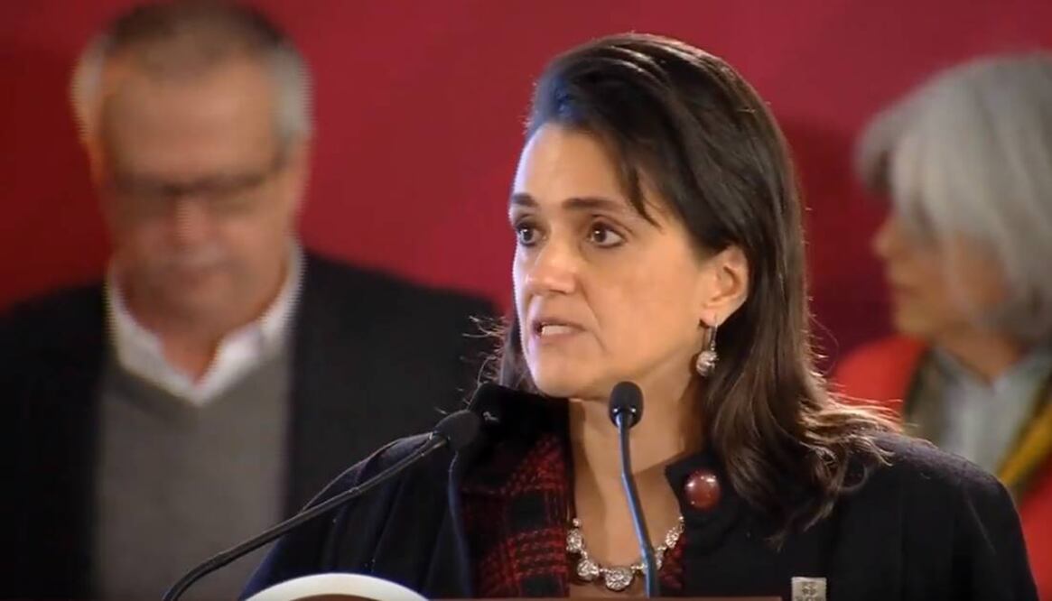 Margarita Ríos Farjat, titular del Servicio de Administración Tributaria. Foto: Especial