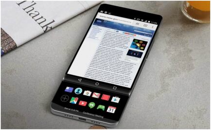 LG V30 muestra una segunda pantalla deslizable