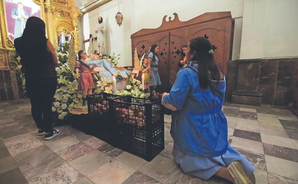 La tradición describe que la Virgen quedó en un sueño sereno, lo cual antecede a la Asunción. Foto: Omar Contreras/ EL UNIVERSAL