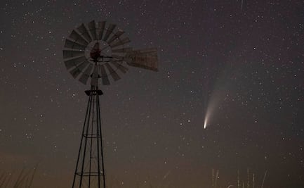 Telescopio capta expulsión de gas del cometa Neowise en forma de espiral