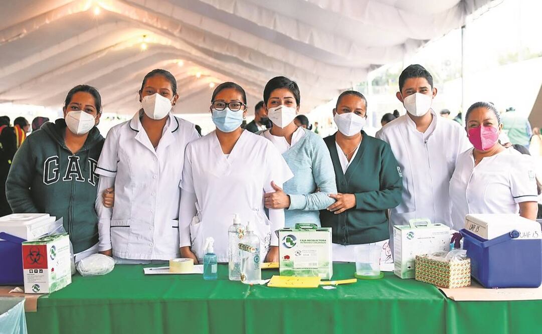 Con la aplicación de las últimas dosis anti-Covid, ayer concluyó el plan de vacunación que inició en la Ciudad de México en febrero pasado. Fotos: Especial.