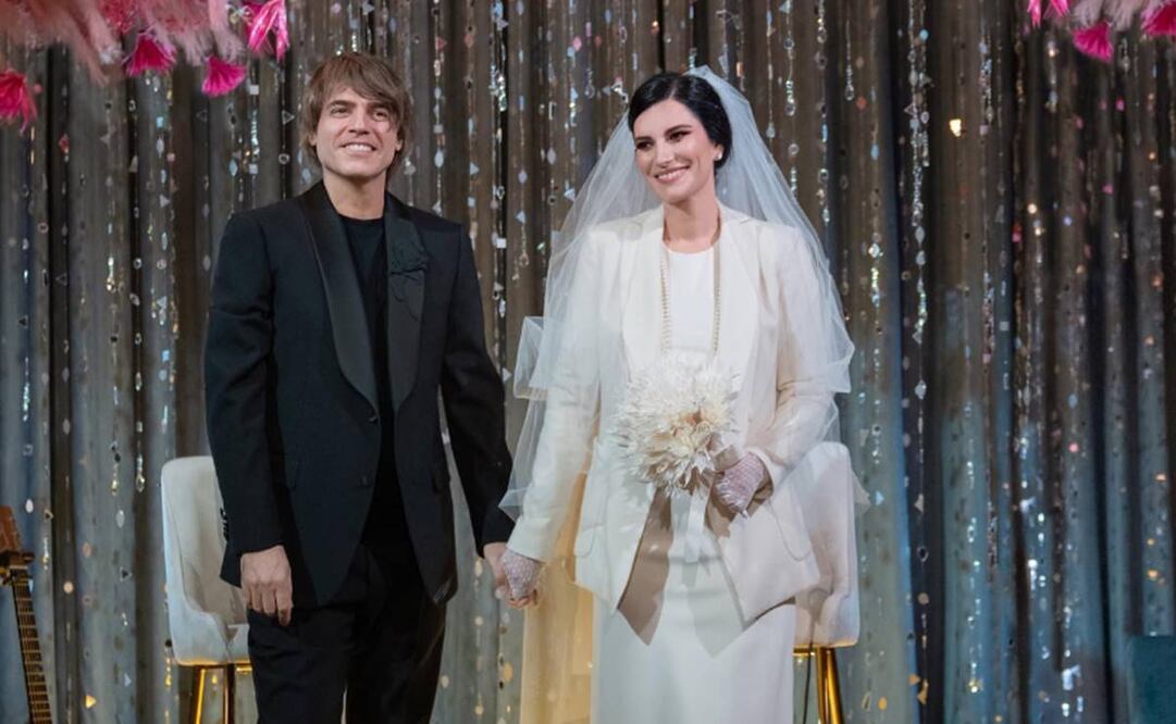Boda de Laura Pausini y el guitarrista Paolo Carta. Foto: Instagram Laura Pausini.