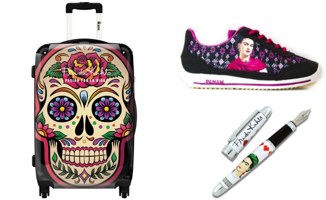 Recuerditos de todo tipo y precio para los amantes de Frida Kahlo. (Foto: Especial)