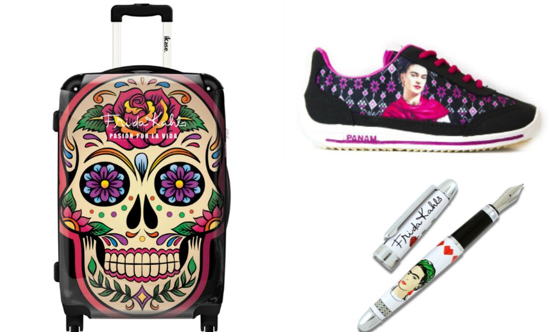Recuerditos de todo tipo y precio para los amantes de Frida Kahlo. (Foto: Especial)