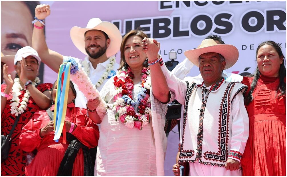 Xóchitl Gálvez realiza cierre ded campaña regional en Atlacomulco, Edomex. Foto: Berenice Fregoso/EL UNIVERSAL