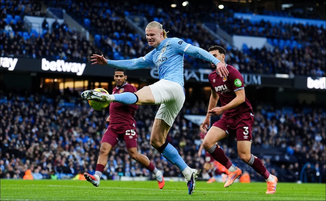 Erling Haaland brilló ante West Ham United / Foto: AP