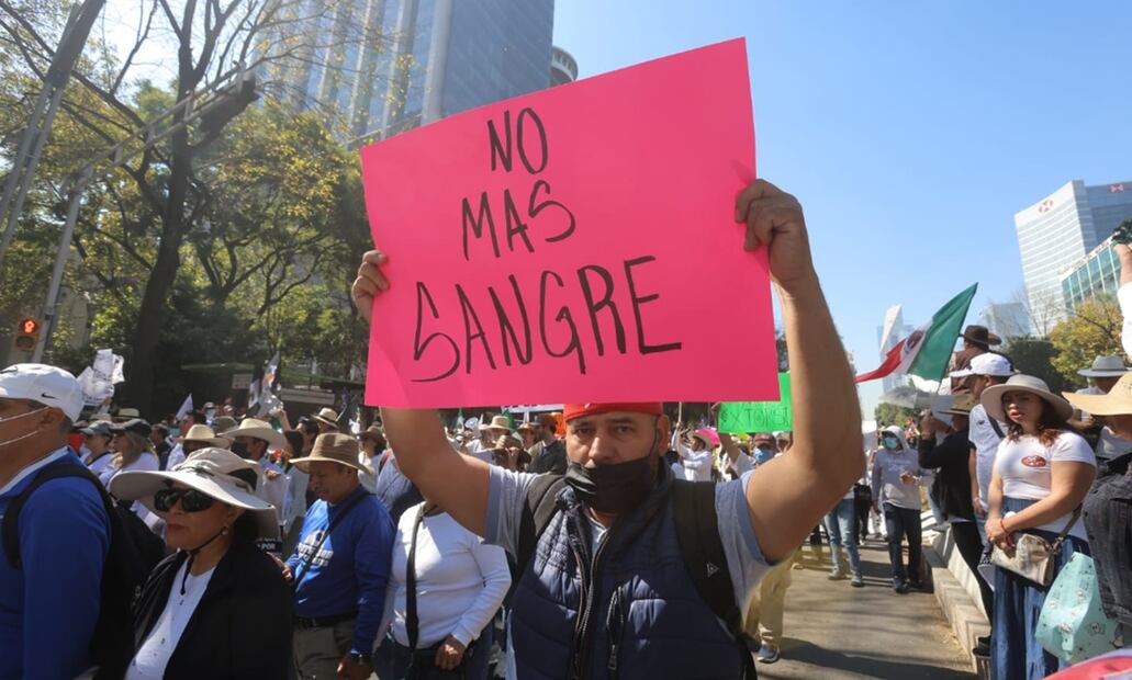Marcha de la Generación Z en Paseo de la Reforma. Foto: Gabriel Pano/EL UNIVERSAL