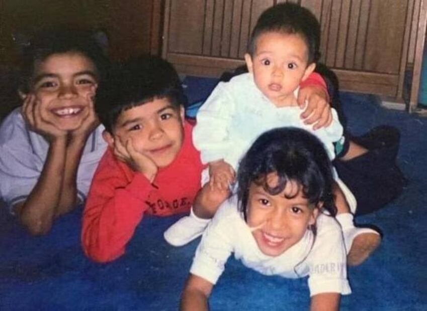 Wendy Guevara de niño Foto: Facebook "Las Perdidas"