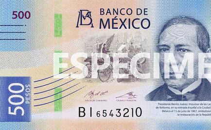 Juárez se cotiza; pasa de billete de 20 al de 500 pesos