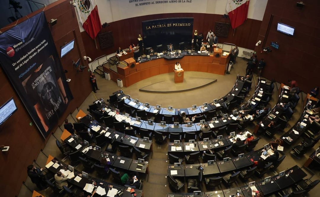 Discusión en el Senado sobre el Fondo de Pensiones del Bienestar / Foto: Carlos Mejía. EL UNIVERSAL
