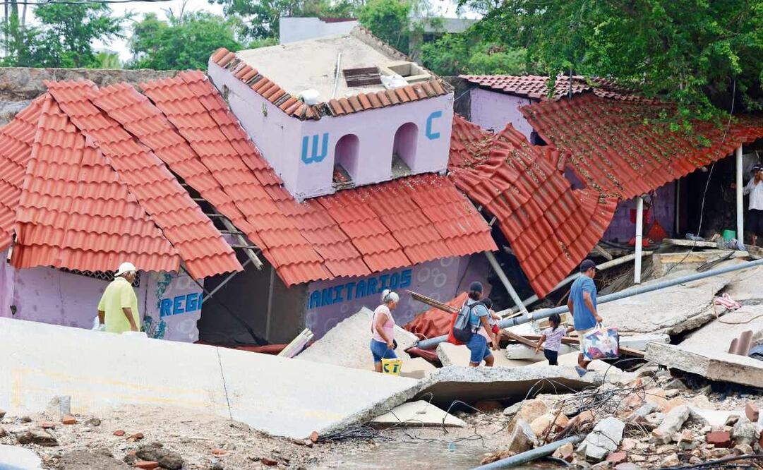 Desastre en Acapulco tras paso de John. Foto: Valente Rosas / EL UNIVERSAL