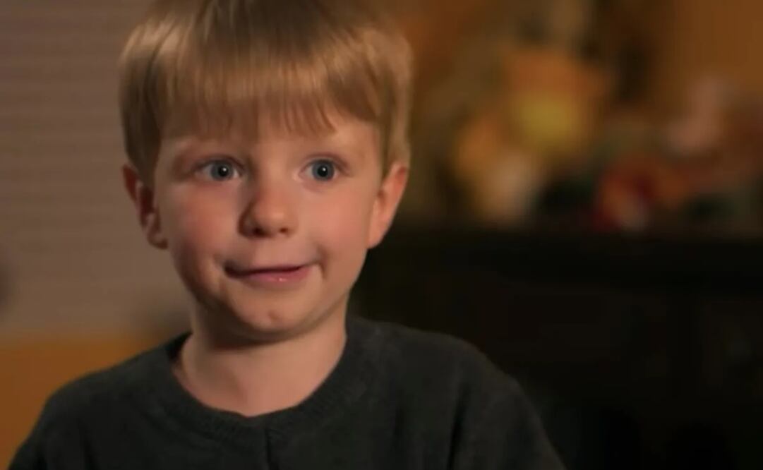 Luke Ruehlman, el niño que asegura haber vivido en una época pasada y que incluso recuerda su muerte. Foto: Tomada del video