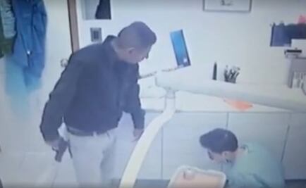 Dentista difunde video de asalto; sujeto se hizo pasar por paciente