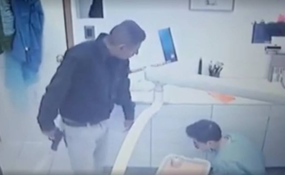 Dentista difunde video de asalto; sujeto se hizo pasar por paciente