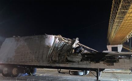 Así adaptaron con huecos en el techo el tráiler para traficar migrantes que volcó en Chiapas