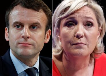 Macron y Le Pen encabezan primera vuelta en elecciones de Francia
