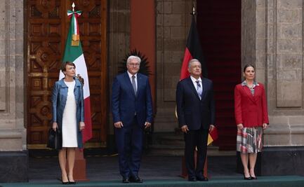 AMLO recibe en Palacio Nacional al presidente de Alemania, Frank-Walter Steinmeier
