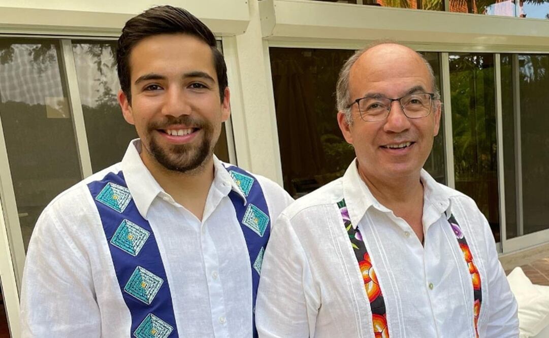 Luis Felipe Calderón Zavala y Felipe Calderón. Foto: Instagram. @luisfecalderonz
